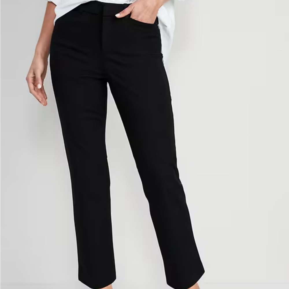 Old Navy Women's Army Green Straight Leg Pants